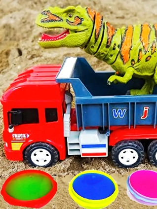 户外恐龙世界之恐龙救援队与汽车救援故事